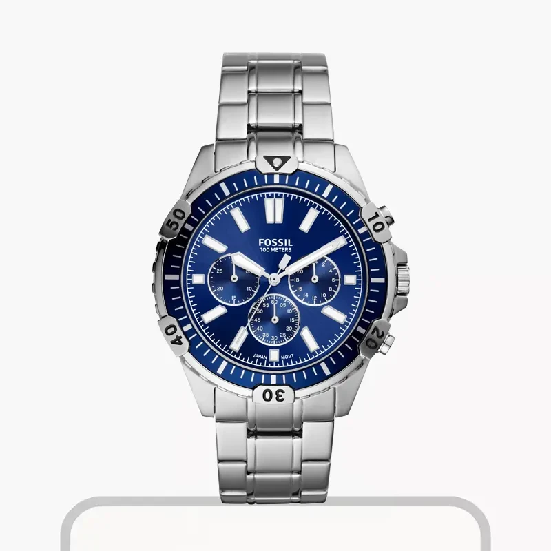 Fossil Garrett Chronograph Blue Dial Men's Watch | FS5623